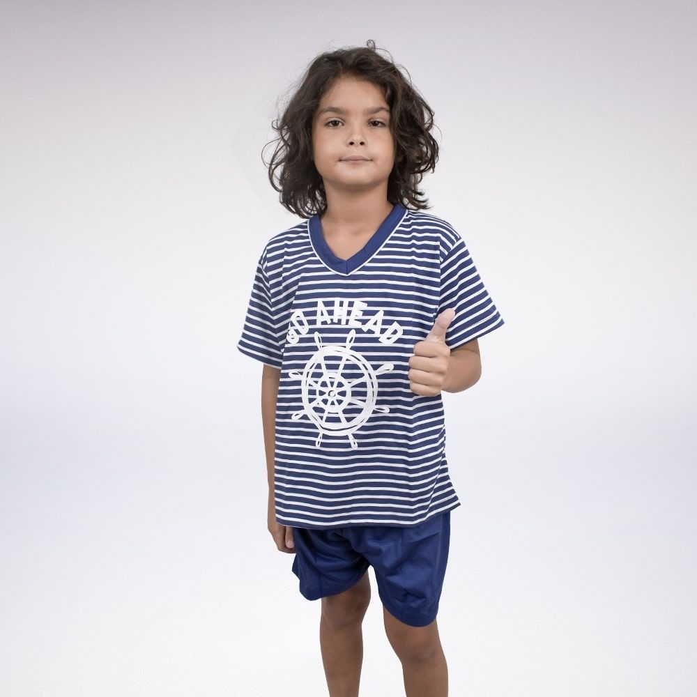 Pijama Curto Infantil Pv - Estampado