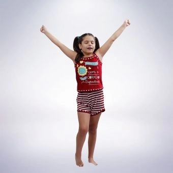 Baby Dool Infantil Com  Alça  Pv