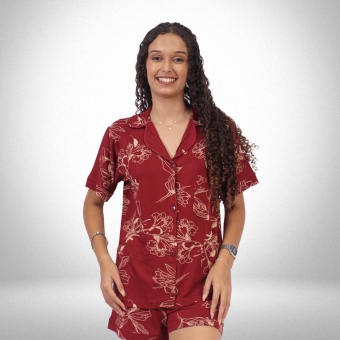 Short Dool Com Blusa Aberta Gola Viscolycra - Liso