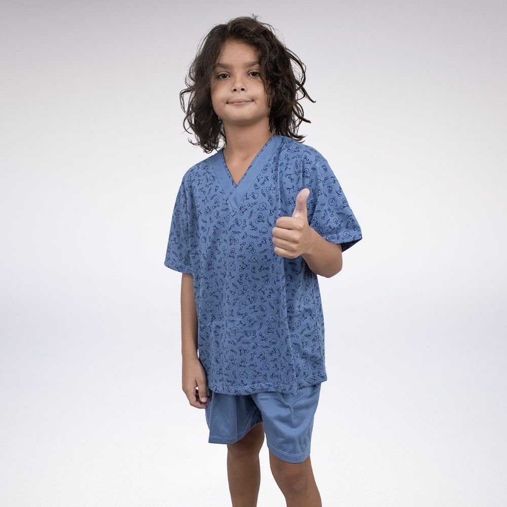 Pijama Curto Infantil Pv - Estampado
