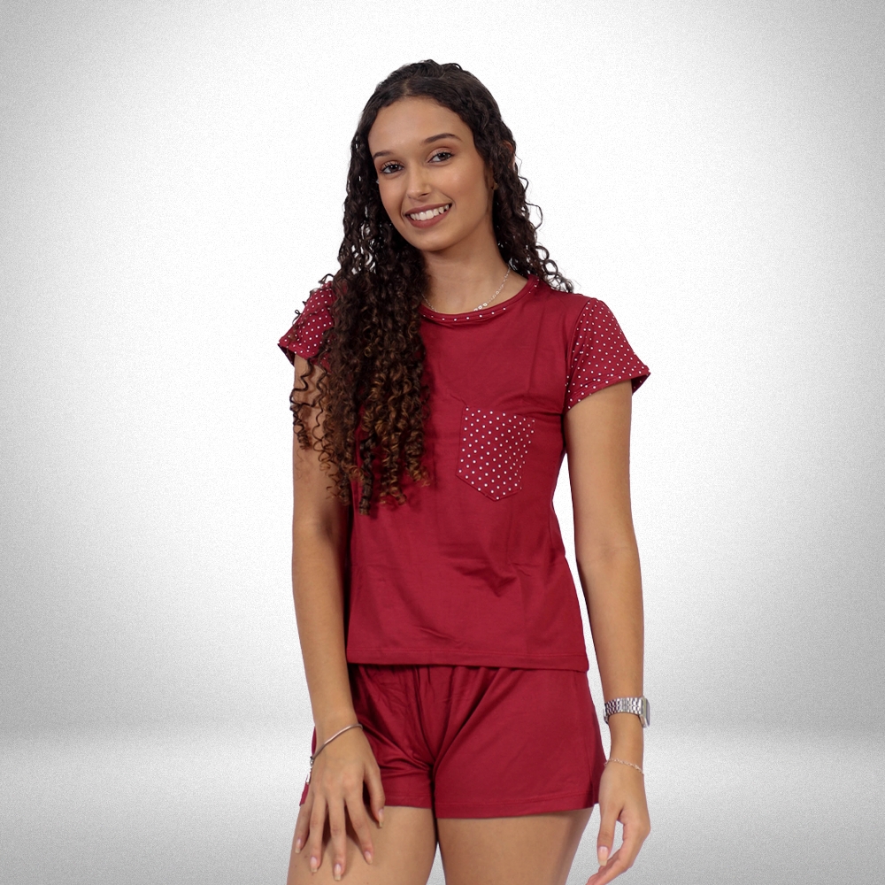 Short Dool Com Manga Viscolycra