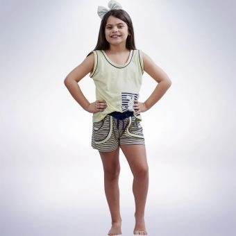 Short Dool infantil Bolso