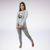 Pijama Longo Calça Moletim Blusa Viscolycra