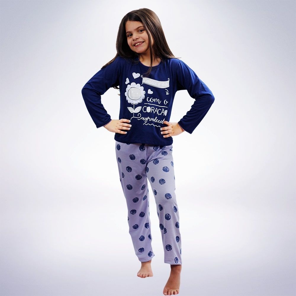 Pijama Longo Infantil Feminino