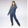 Pijama Longo Aberto Com Gola - Estampado - Azul