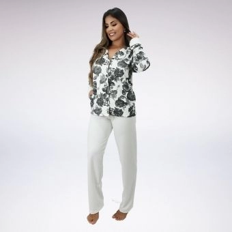 Pijama Longo Casaco Moletom